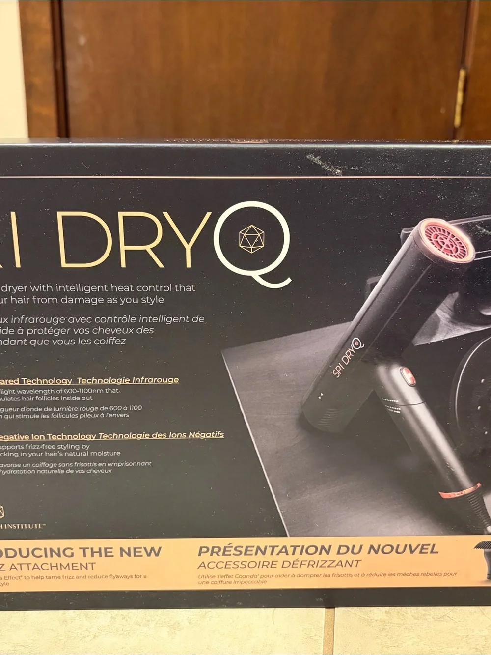 Black & Rose Gold Hair Dryer & Styler